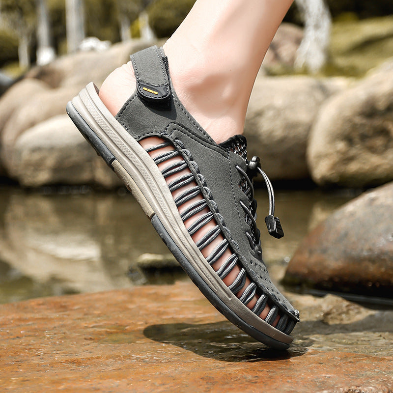 Damen Sportliche Freizeitsandalen mit elastischem Schnellschnürsystem R&B