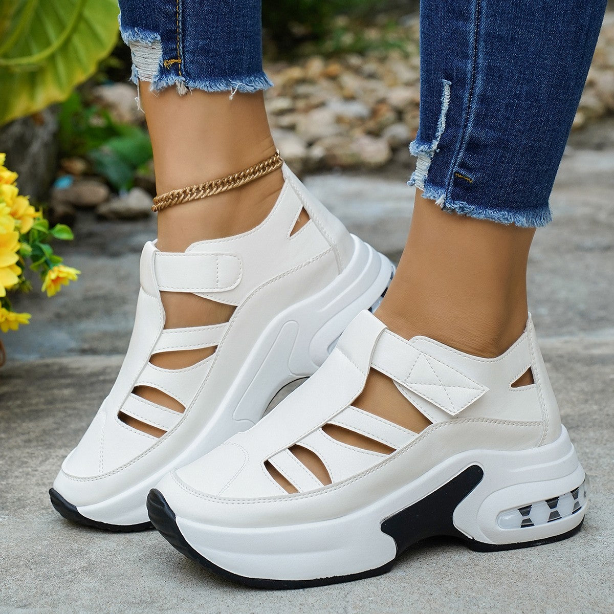Damen Sportliche Sneaker mit luftiger Strickoberfläche und innovativem Dämpfungssystem R&B
