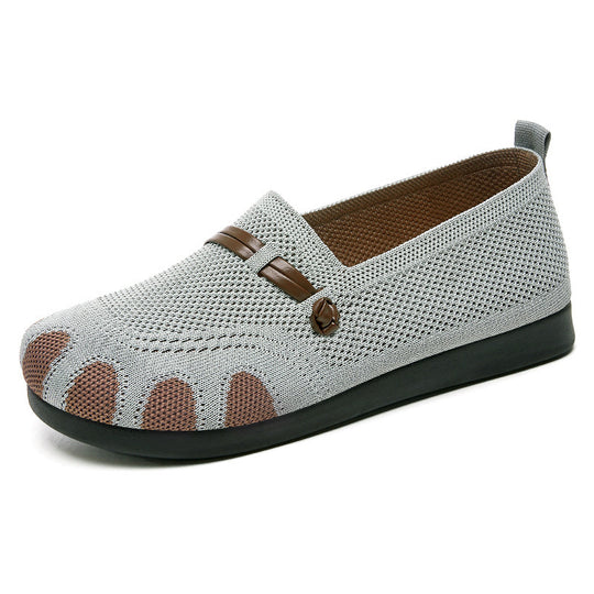 Damen Komfortable Slip-On Clogs mit atmungsaktivem Obermaterial und flexiblem Fußbett R&B