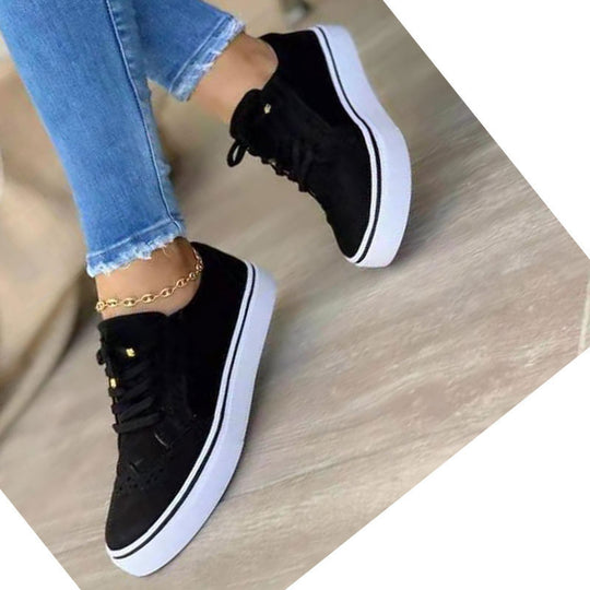 Damen Sneaker mit modischem Textilobermaterial und dämpfender Sohle R&B