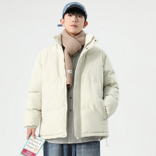 Herren modische Daunenjacke mit Kapuze und Innenfutter R&B