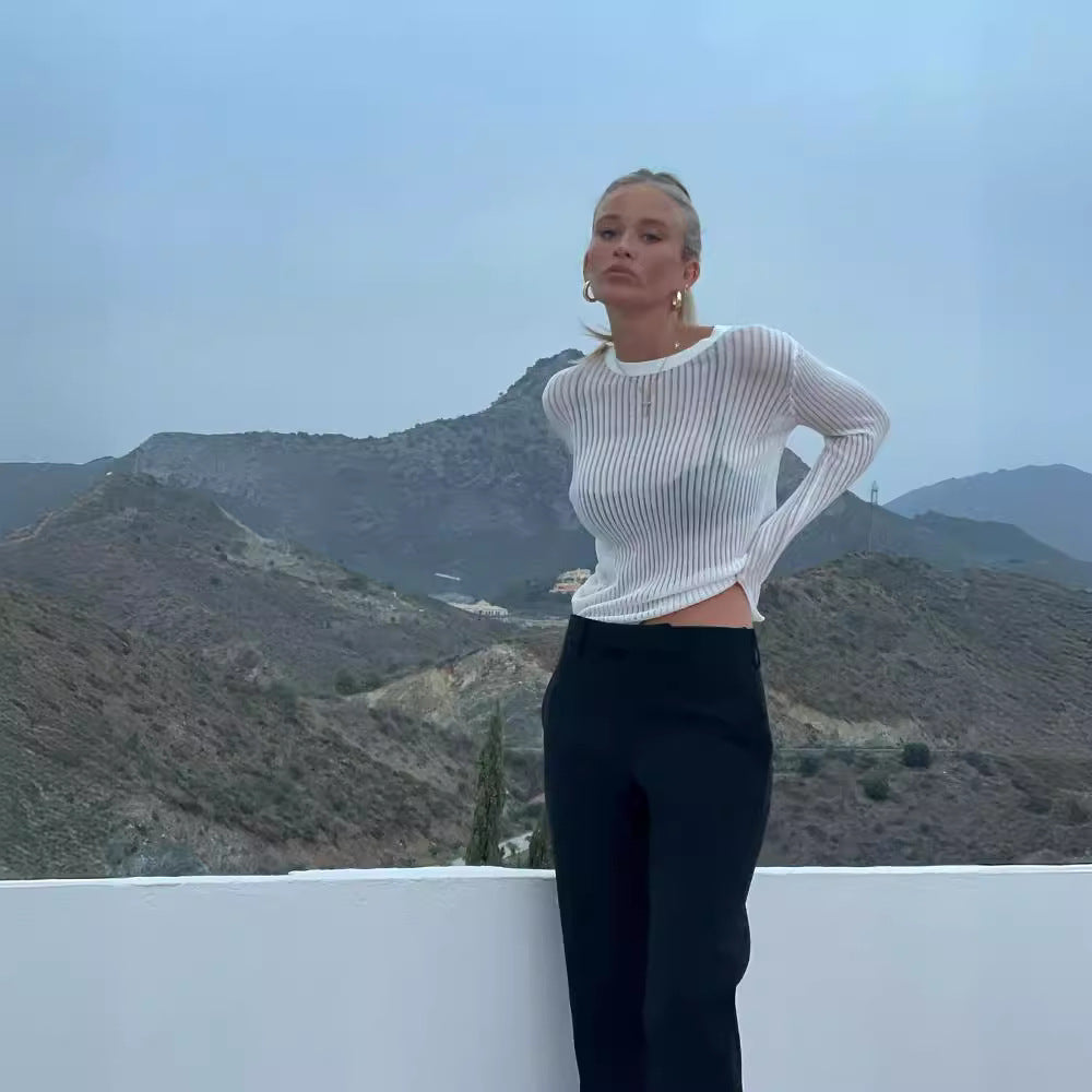 Damen Longsleeve Oberteil R&B