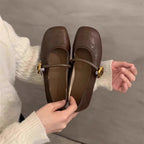 Damen Ballerinas mit verspieltem Riemendesign und elegantem Schnallenakzent R&B