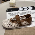 Damen Mary Jane Schuhe mit filigranem Geflecht und verstellbarem Riemen