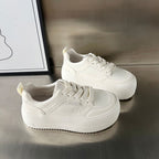 Damen Plateau-Sneaker mit modischer Struktur und rutschfester Sohle R&B