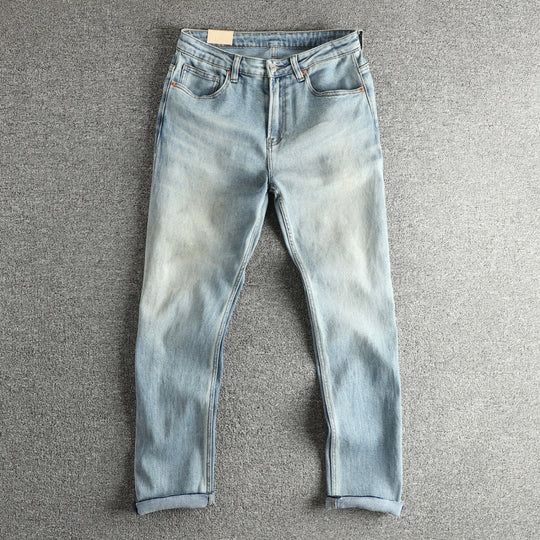 Damen Jeanshose im modernen Slim-Fit mit lässigem Design und hohem Bund R&B