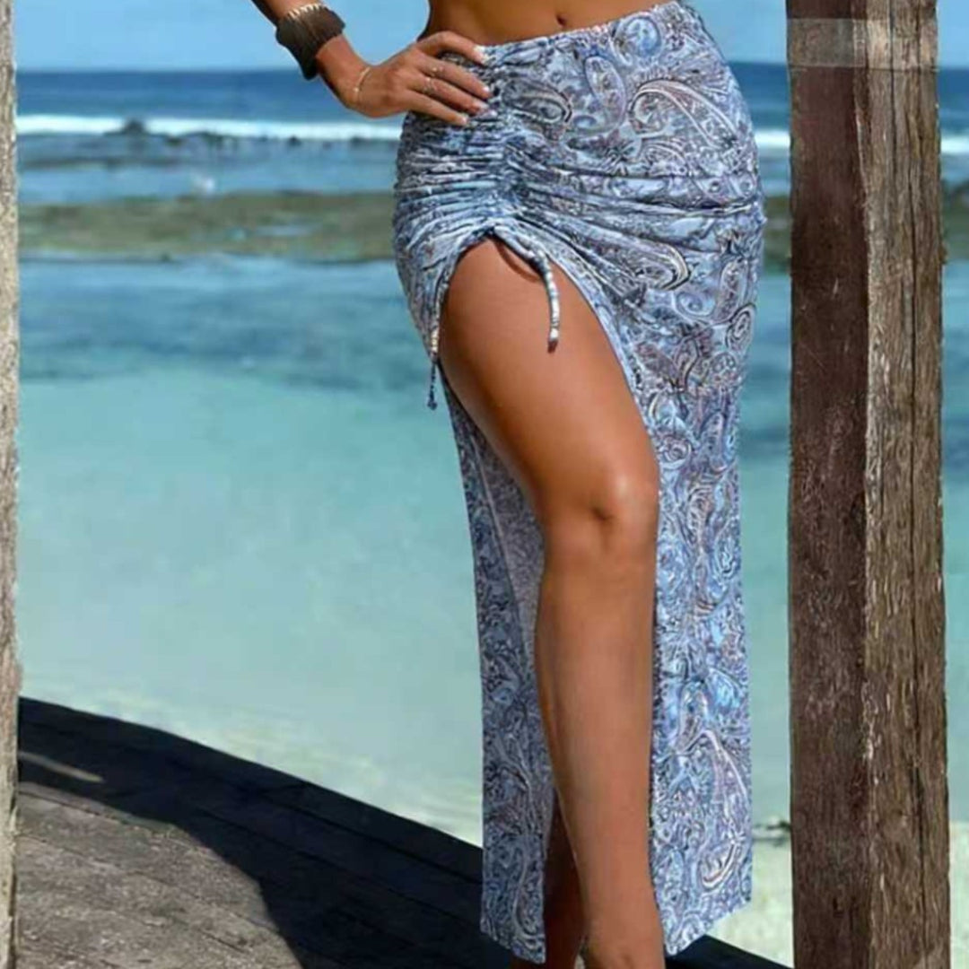 Damen Bandeau-Bikini mit elegantem Wickelrock R&B
