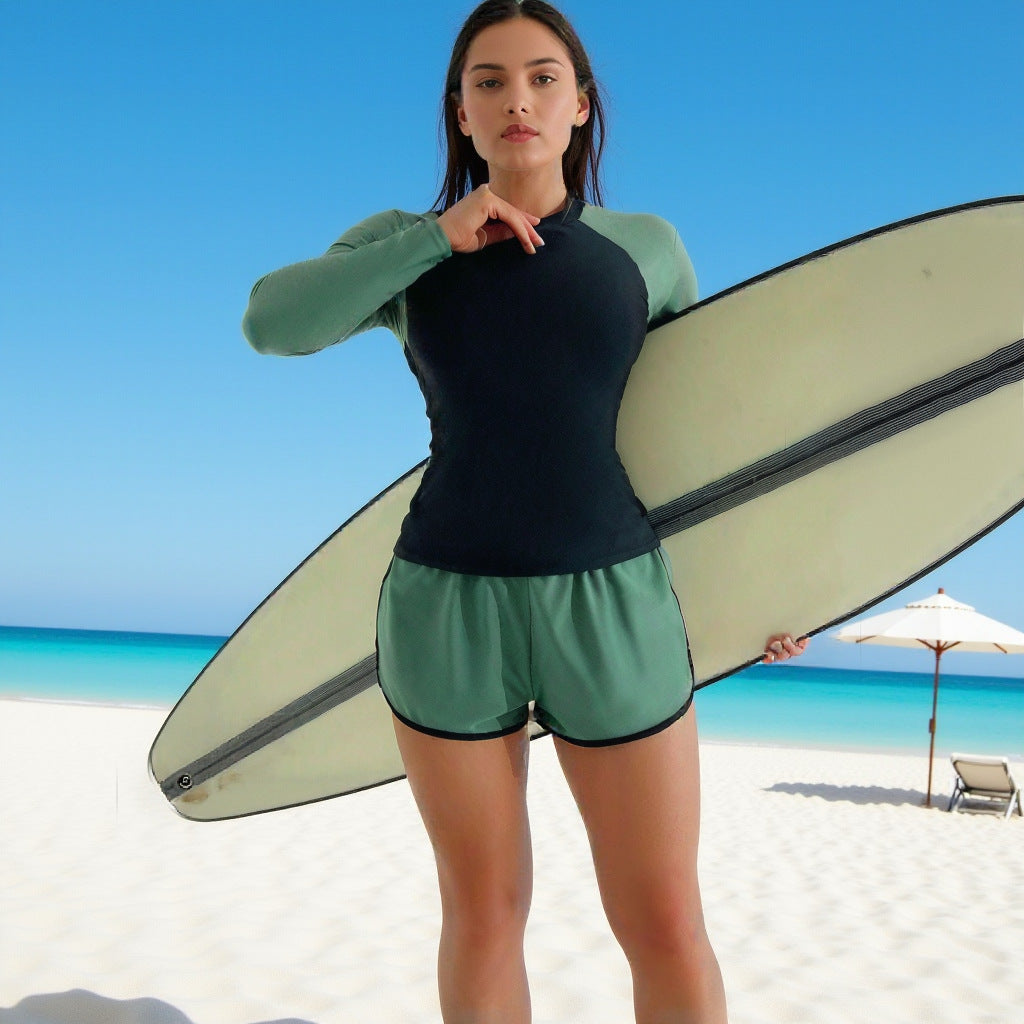 Damen Surfer-Langarmshirt