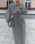 R&B | Langer Trenchcoat für Damen - Reverskragen
