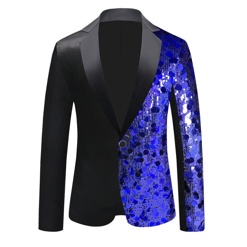 Damen Glitzernder Sequin Blazer mit elegantem Schalkragen R&B