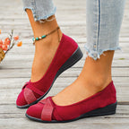 Damen Wedge-Ballerinas mit funkelnden Applikationen und komfortablem Fußbett R&B