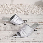 Damen Elegante Slingback-Mules mit spitzem Zehenbereich R&B