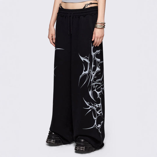 Damen Urbaner Baggy-Hosen mit Grafiken R&B