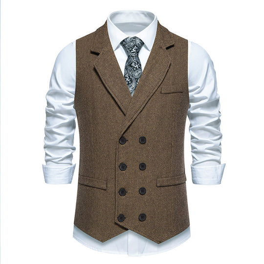 Herren elegante tweed Weste R&B
