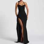 Damen Elegantes Abendkleid mit raffiniertem Schlitz und trägerlosem Design R&B