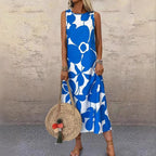 Damen Maxikleid mit floralem Muster R&B