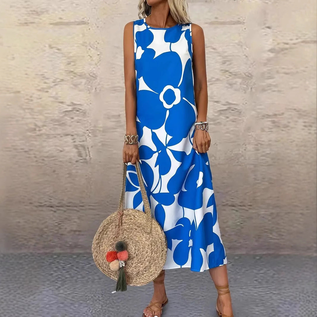 Damen Maxikleid mit floralem Muster R&B