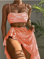 Damen Bikini-Set mit modischem Wickelrock R&B