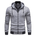 Herren sportliche Kapuzenjacke mit modernem Schnitt und praktischen Reißverschlusstaschen R&B