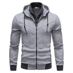 Herren sportliche Kapuzenjacke mit modernem Schnitt und praktischen Reißverschlusstaschen R&B