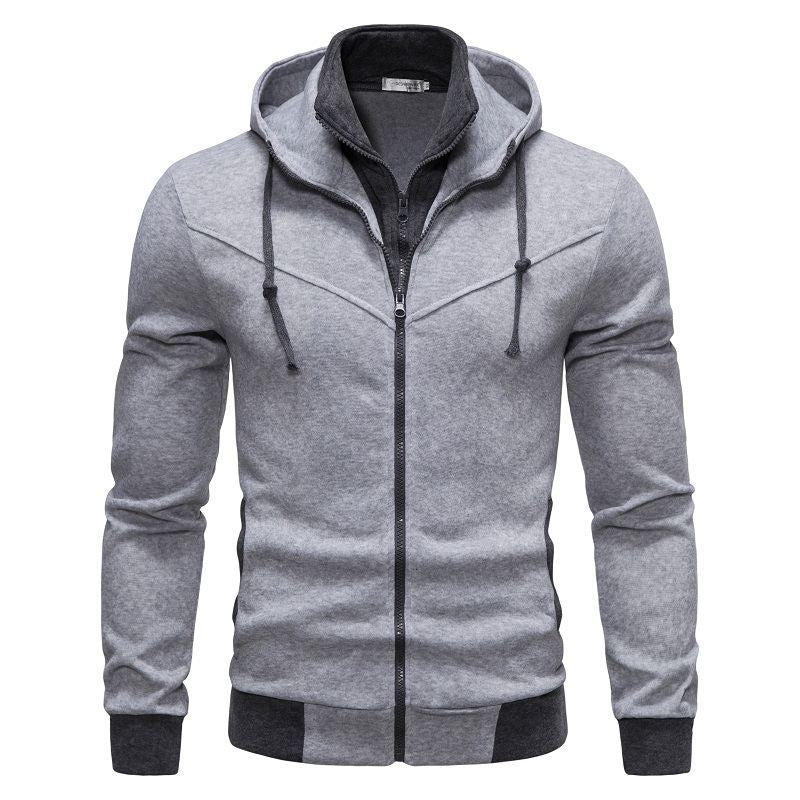 Herren sportliche Kapuzenjacke mit modernem Schnitt und praktischen Reißverschlusstaschen R&B