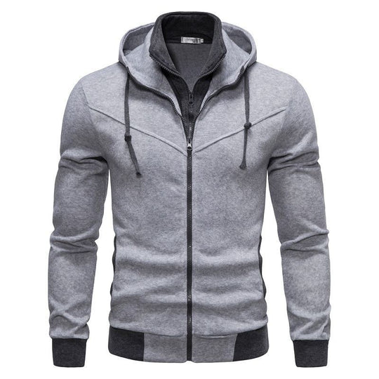 Herren sportliche Kapuzenjacke mit modernem Schnitt und praktischen Reißverschlusstaschen R&B