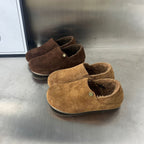 Damen Komfortable Clogs aus hochwertigem Wildleder mit kuscheligem Innenfutter R&B
