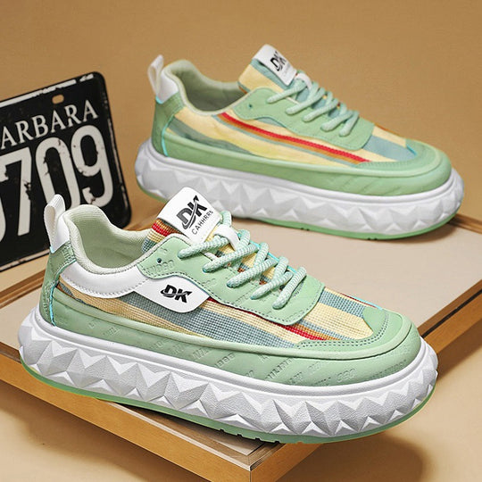 Damen Sportliche Lauf-Sneaker mit dickem Profil und atmungsaktiver Oberfläche R&B