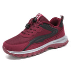 Damen sportliche Laufschuh mit atmungsaktivem Obermaterial und elastischen Schnellschnürsystem R&B