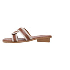Damen Modische Riemensandalen mit bequemer Sohle und eleganten Überkreuz-Riemen