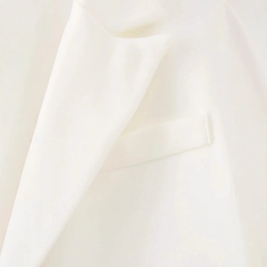 Damen elegante Longjacke mit fransigen Details R&B