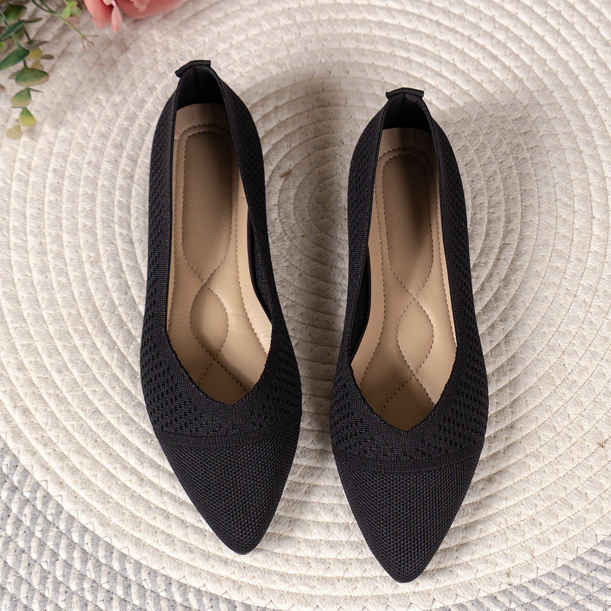 Damen elegante spitze Ballerinas mit atmungsaktivem Obermaterial R&B