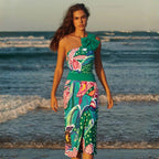 Damen Badeanzug Set mit farbenfrohem Muster R&B