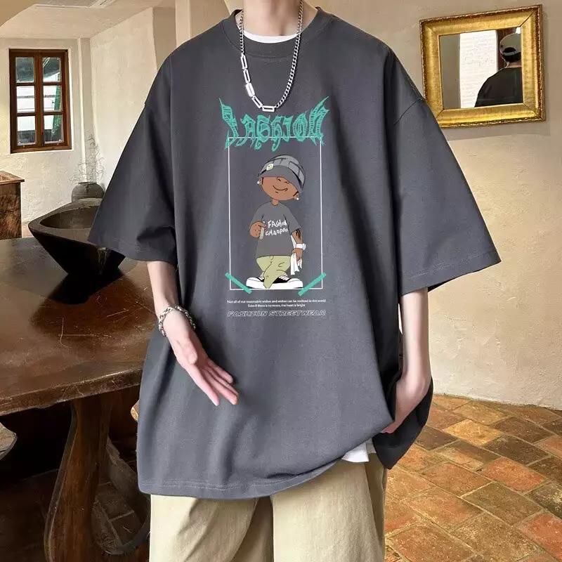 Damen oversized T-Shirt mit grafischem Print und lässigem Schnitt R&B