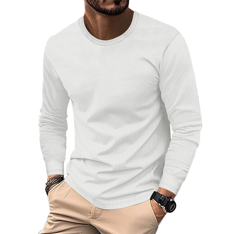 Herren nan strukturiertes Waffel-Langarmshirt aus Thermo-Jersey R&B