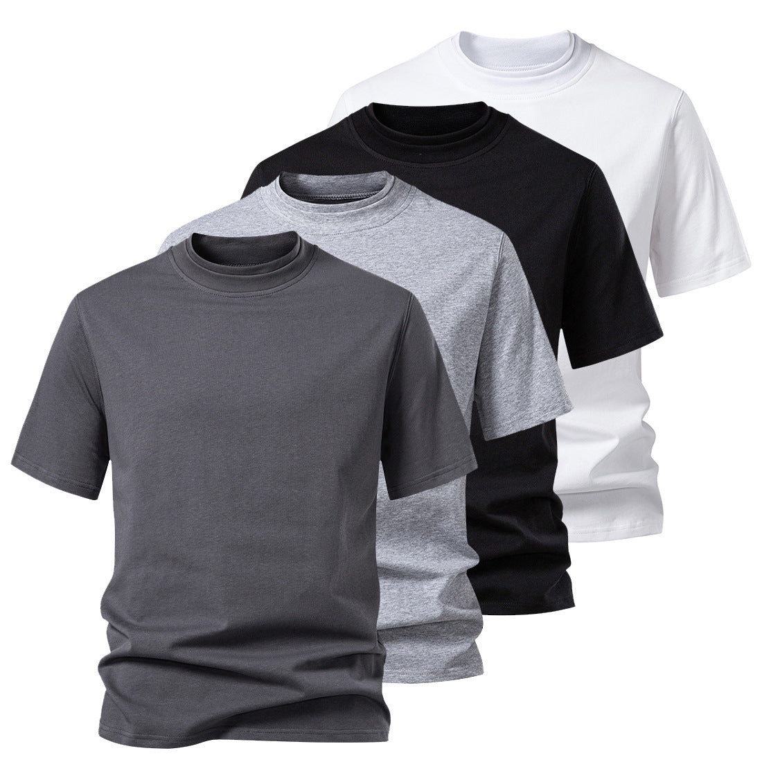 Herren Rundhalsshirt aus hochwertiger Baumwolle mit minimalistischem Design