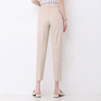Damen elegante Stoffhose mit schmalem Schnitt