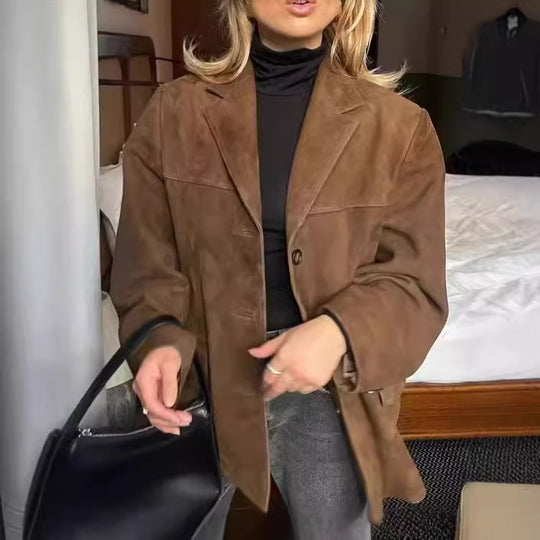 Damen Casual Oversize Jacke R&B