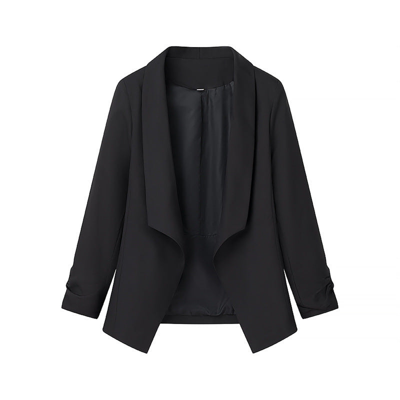 Damen elegante Blazerjacke mit lässigem Schnitt und stylischen Ärmeldetails R&B