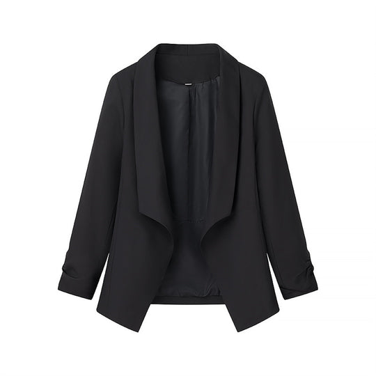 Damen elegante Blazerjacke mit lässigem Schnitt und stylischen Ärmeldetails R&B