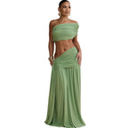 Damen Wickelrock mit bandeau Top und raffiniertem Design R&B