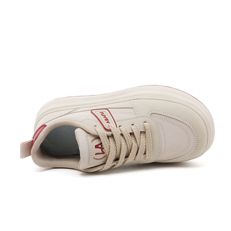Damen modische Chunky Sneakers mit dämpfender Laufsohle und atmungsaktivem Obermaterial R&B