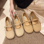 Damen Ballerinas mit elegantem Riemchen und komfortabler Sohle R&B