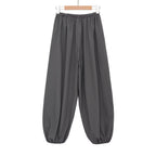 Damen Sportliche Sweatpants mit elastischem Bund und weiten Beinen R&B