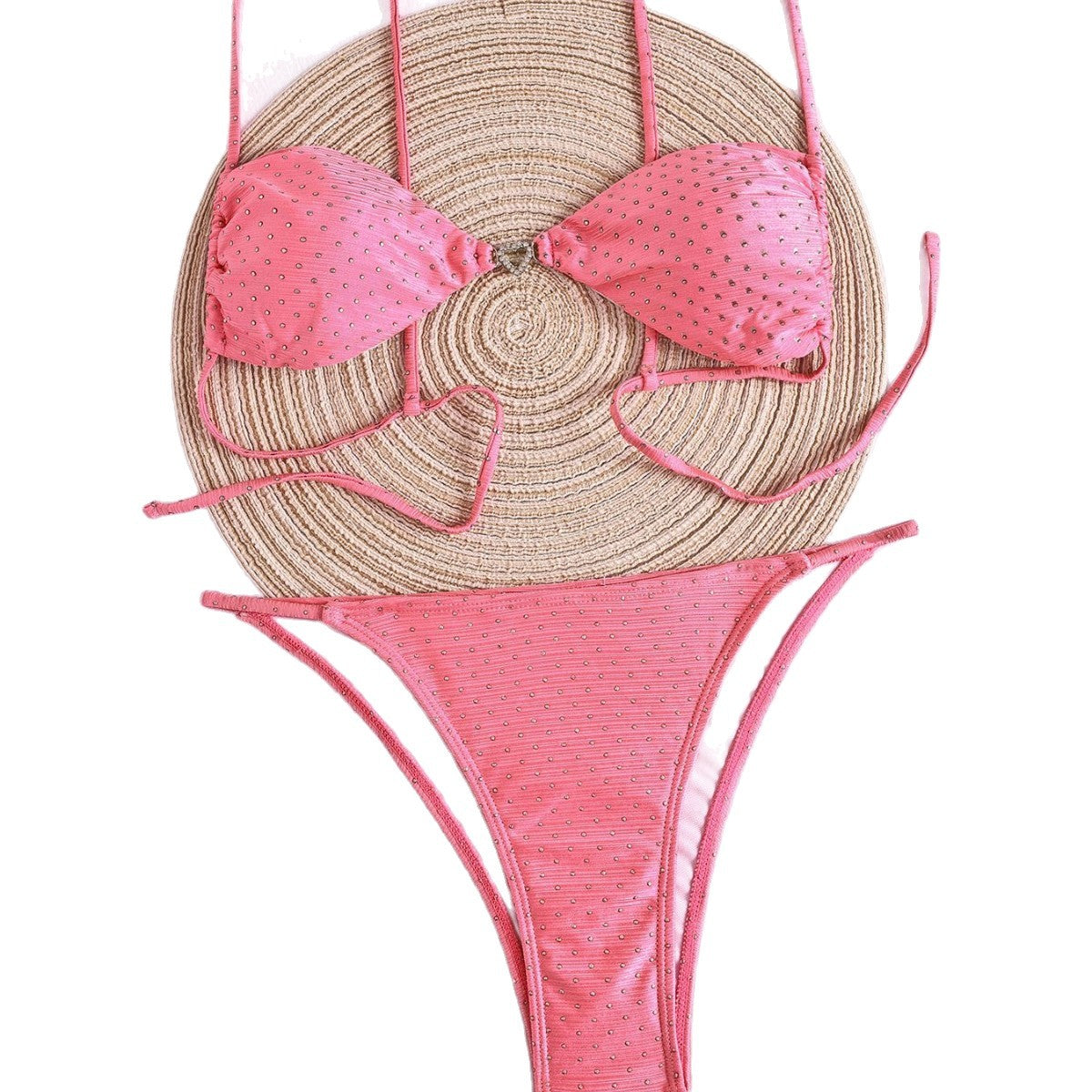 Damen Triangel-Bikini mit funkelnden Details