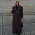 Damen Oversized Wollmantel R&B