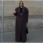 Damen Oversized Wollmantel R&B