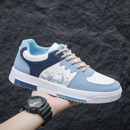 Damen Sportliche Sneakers mit einzigartigem Wellendesign und atmungsaktivem Obermaterial R&B