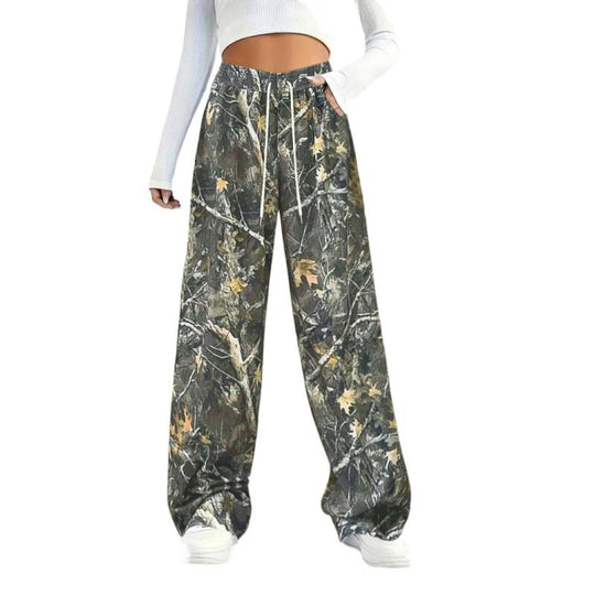Damen Camouflage weite Hose R&B