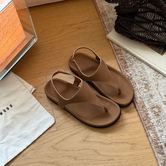 Damen Zehentrenner-Sandalen mit ergonomischer Fußbettgestaltung und komfortabel verstellbarem Riemen R&B